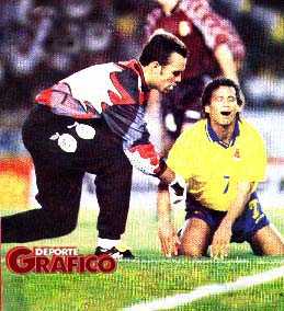 en las eliminatorias frente a venezuela